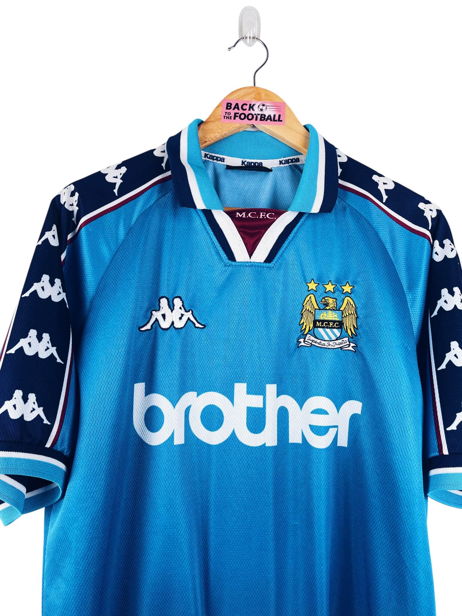 maillot vintage domicile Manchester City 1997/1999