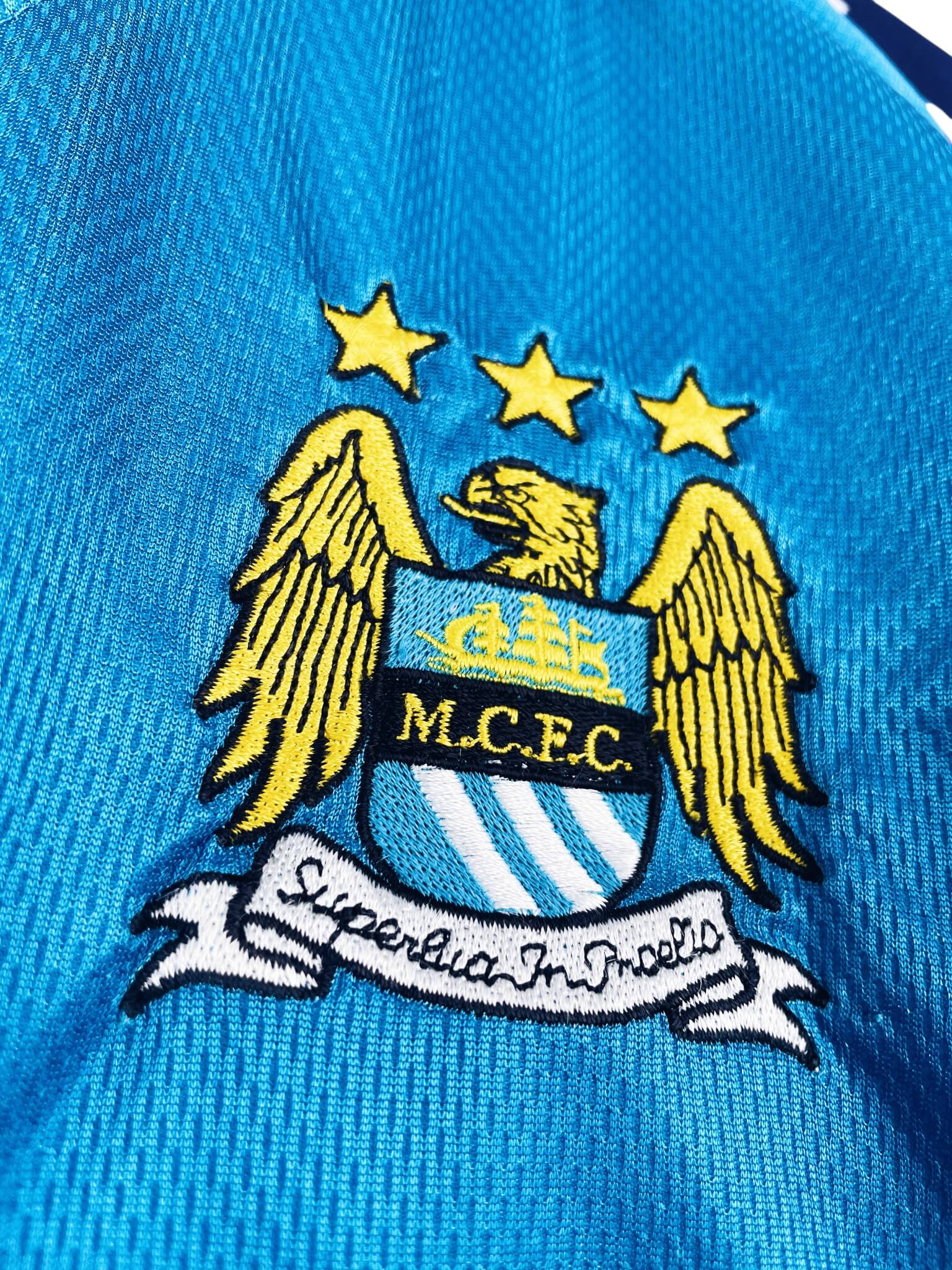 maillot vintage domicile Manchester City 1997/1999