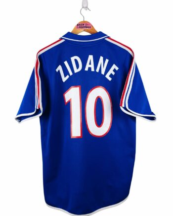 maillot vintage domicile équipe de France 2000 floqué Zidane #10