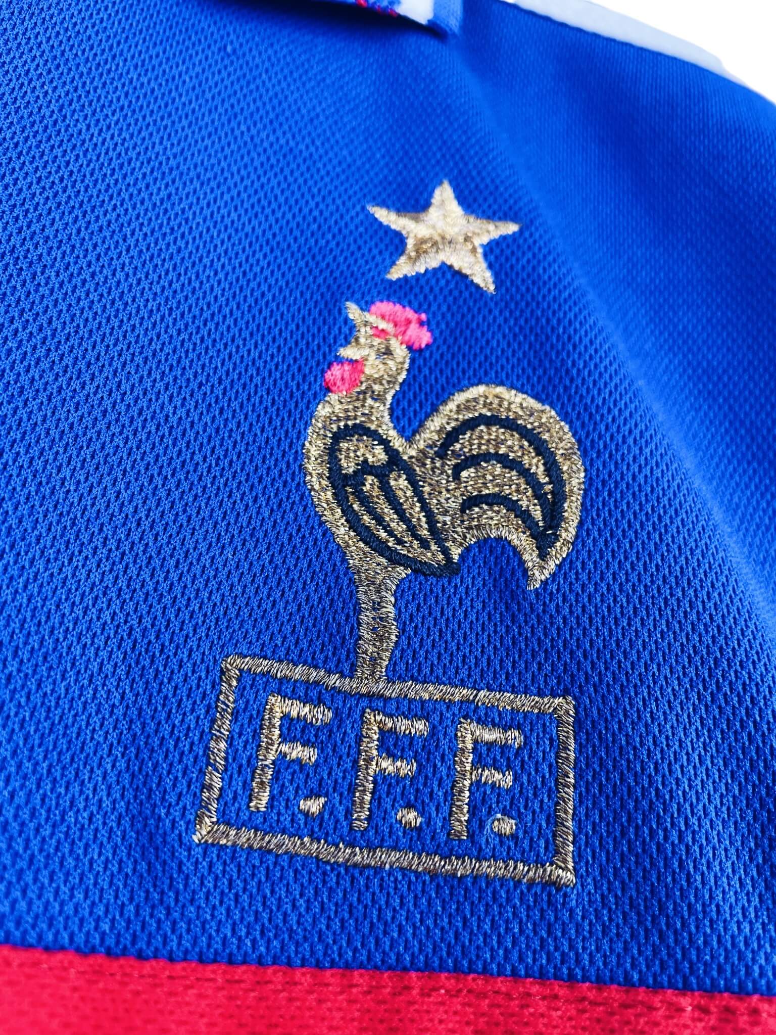 maillot vintage domicile équipe de France 2000 floqué Zidane #10