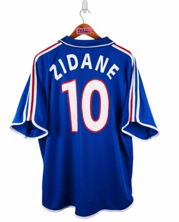 maillot vintage domicile équipe de France 2000 floqué Zidane #10