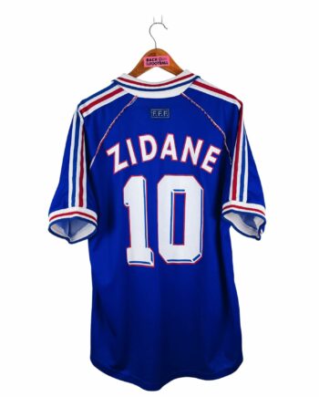 maillot vintage domicile France 1998 floqué Zidane #10