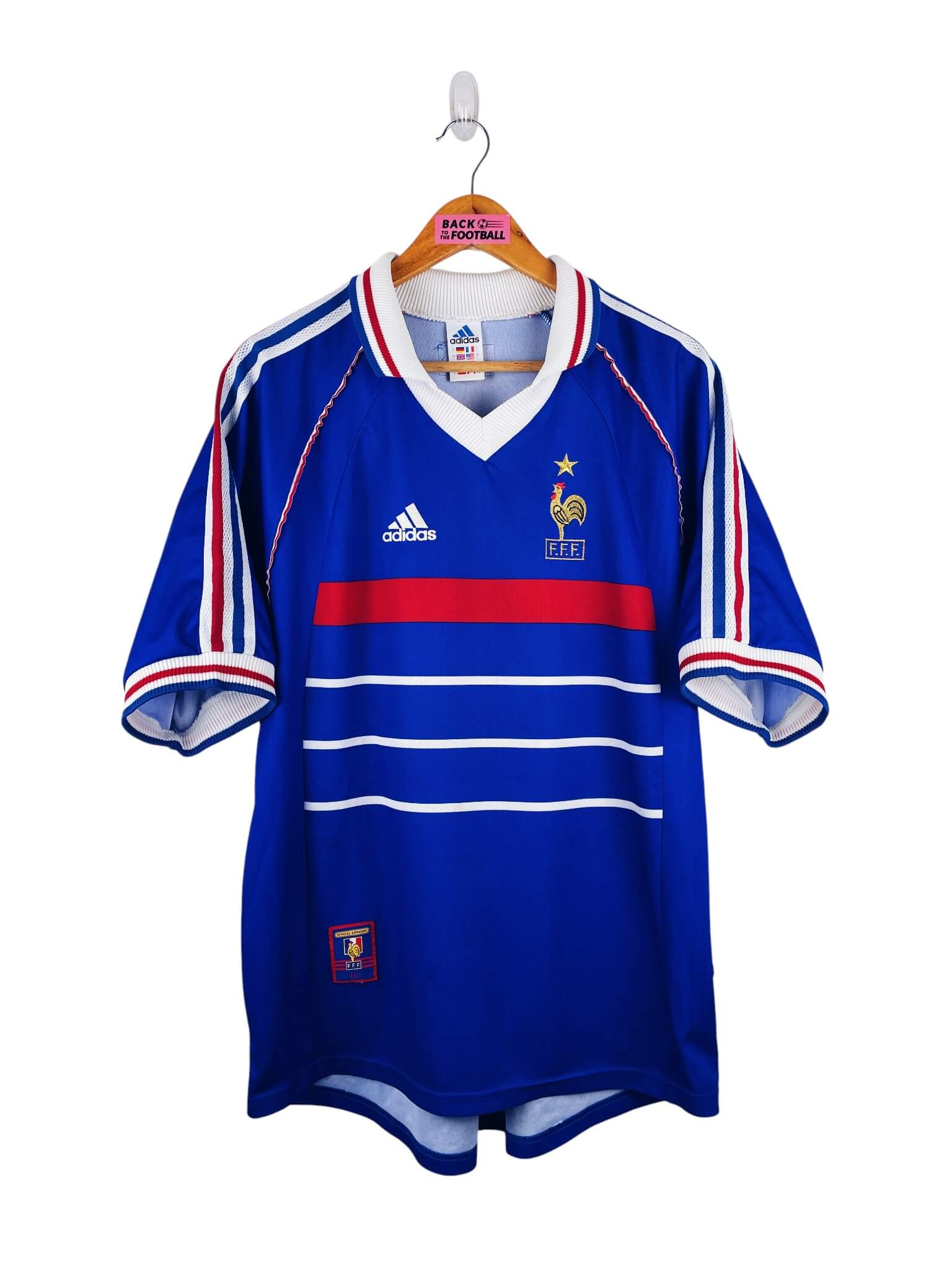 maillot vintage domicile France 1998 floqué Zidane #10