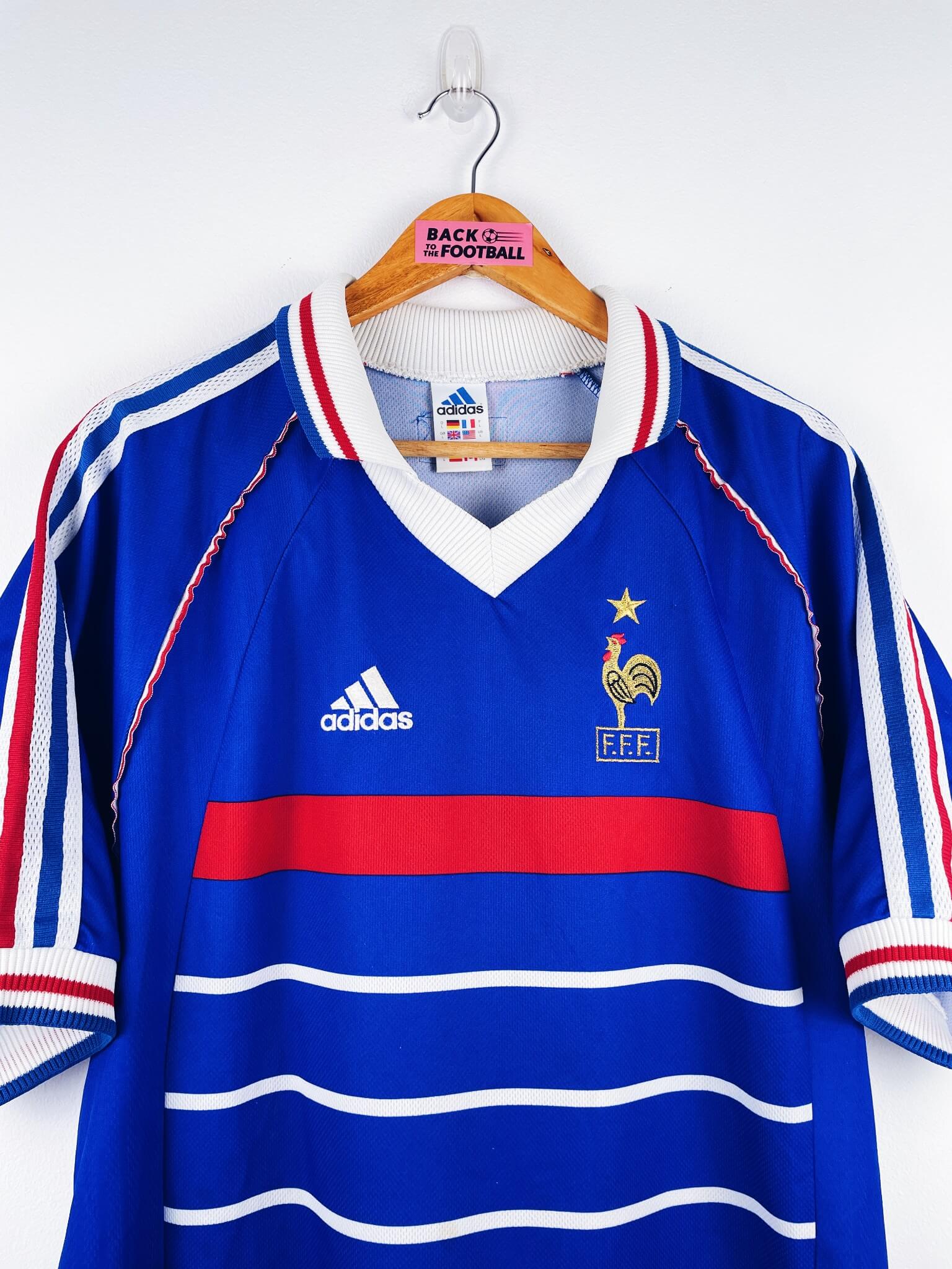 maillot vintage domicile France 1998 floqué Zidane #10