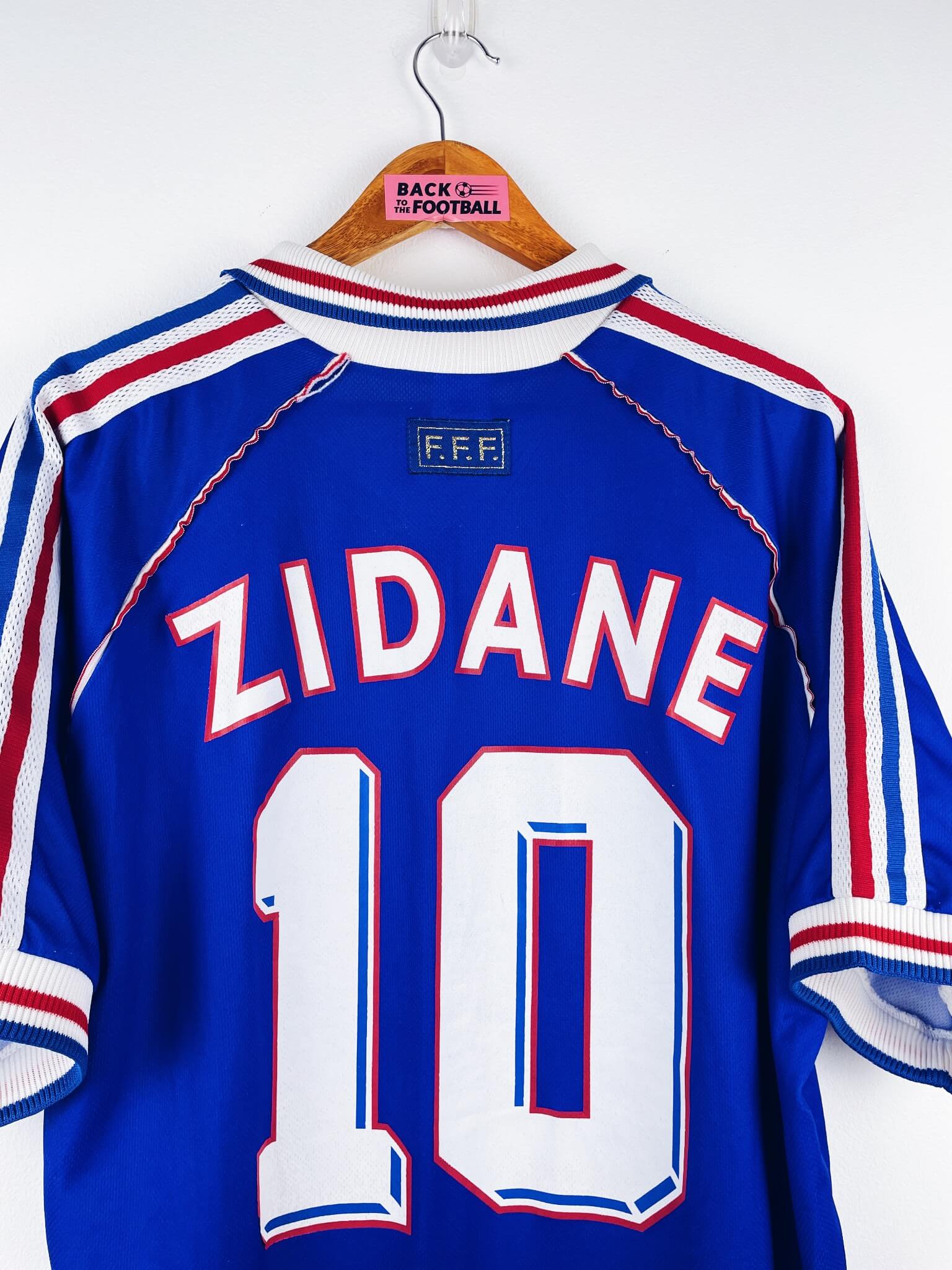 maillot vintage domicile France 1998 floqué Zidane #10