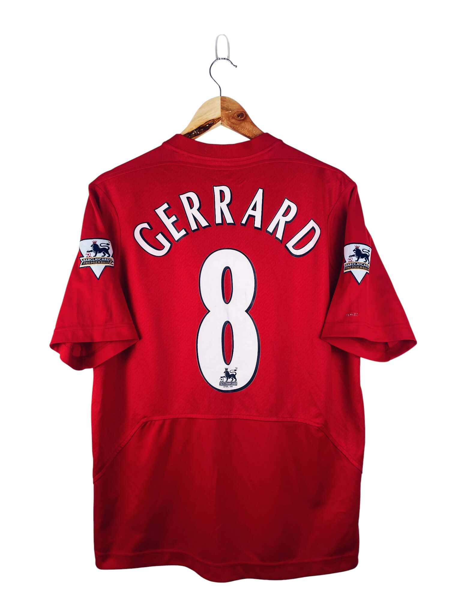 maillot vintage domicile Liverpool 2004/2005 floqué Gerrard #8