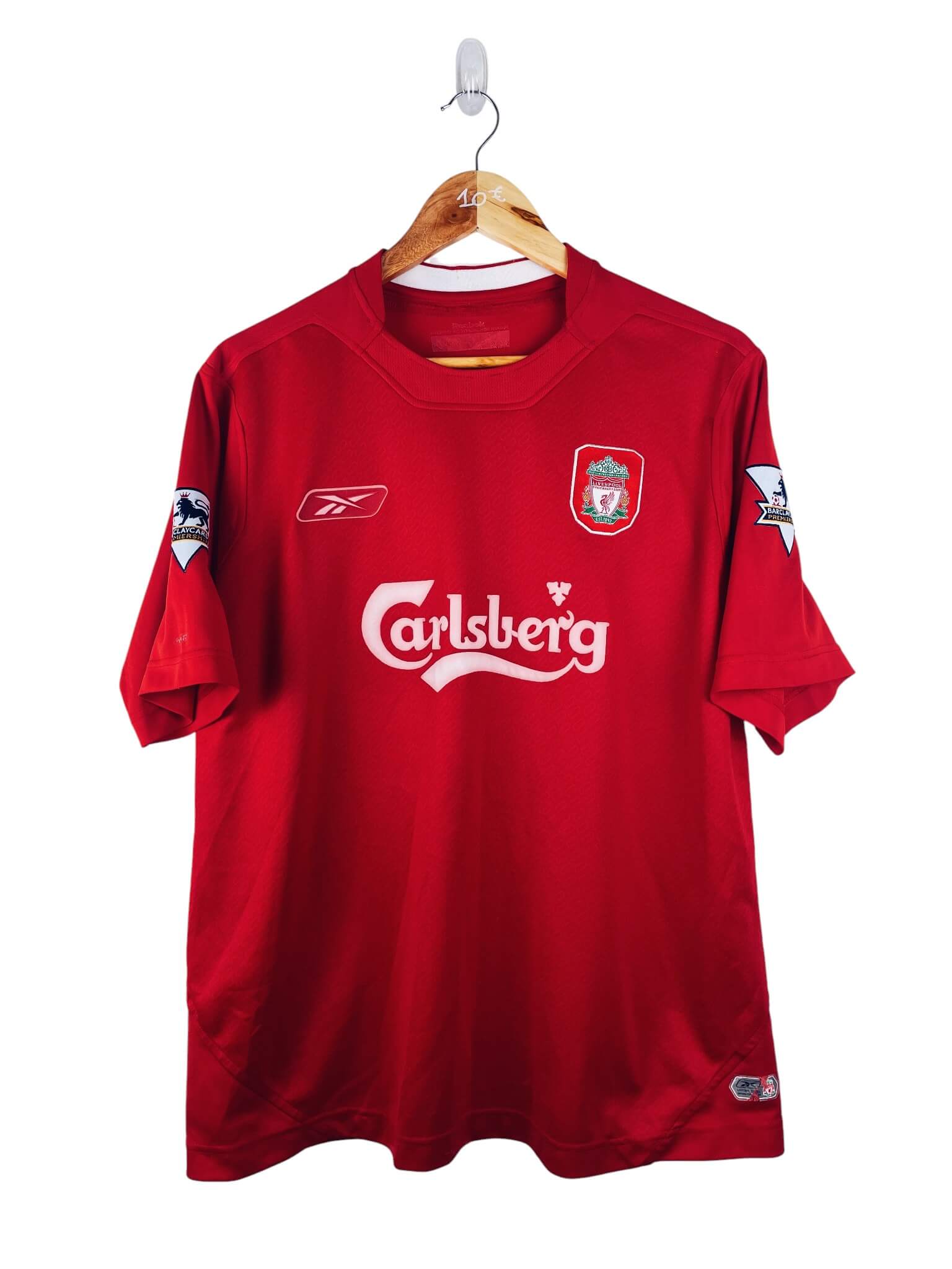 maillot vintage domicile Liverpool 2004/2005 floqué Gerrard #8