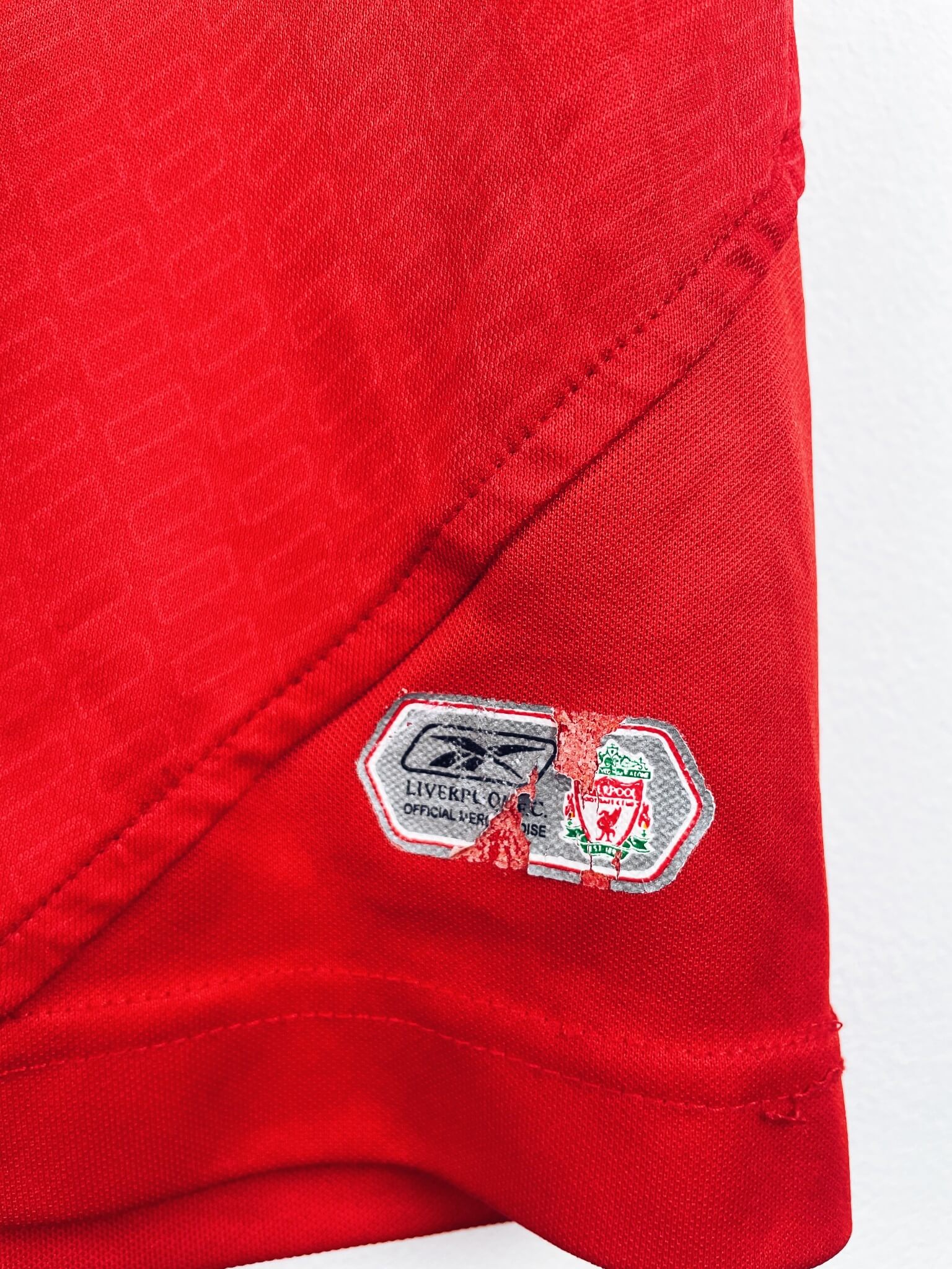 maillot vintage domicile Liverpool 2004/2005 floqué Gerrard #8