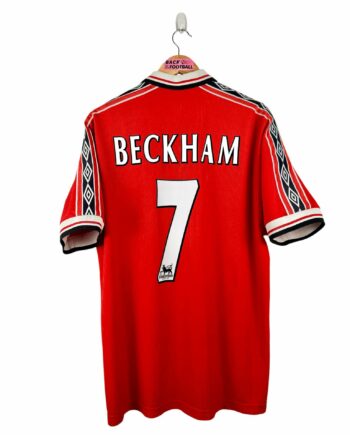 maillot vintage domicile Manchester United 1998/2000 floqué Beckham #7