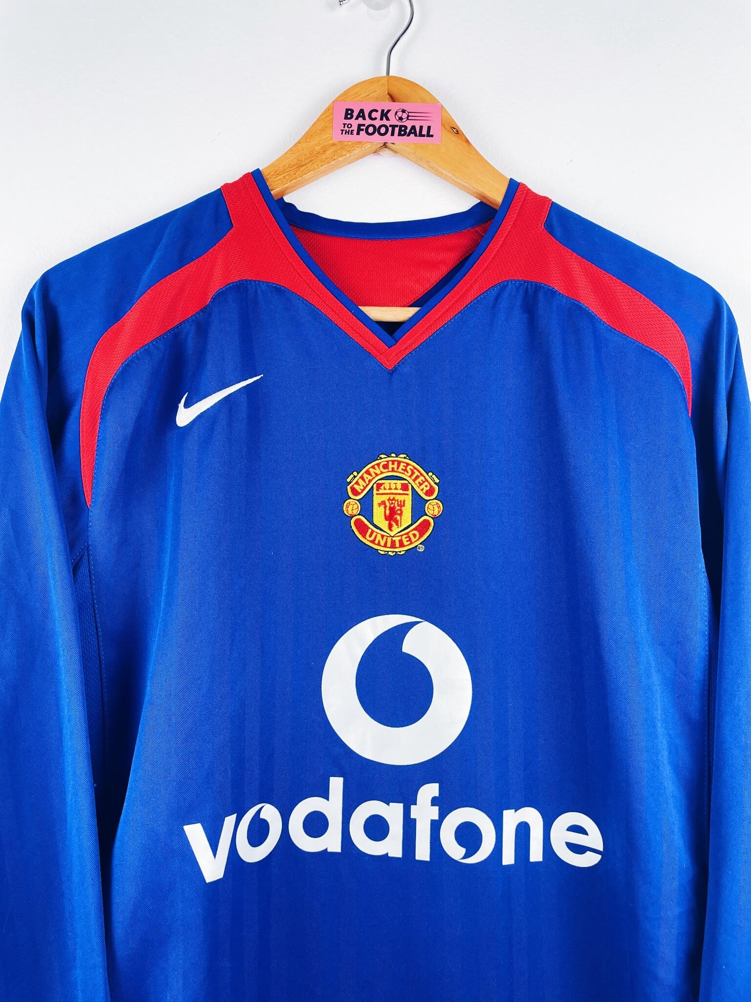 maillot vintage extérieur Manchester United 2005/2006 manches longues floqué Ronaldo #7