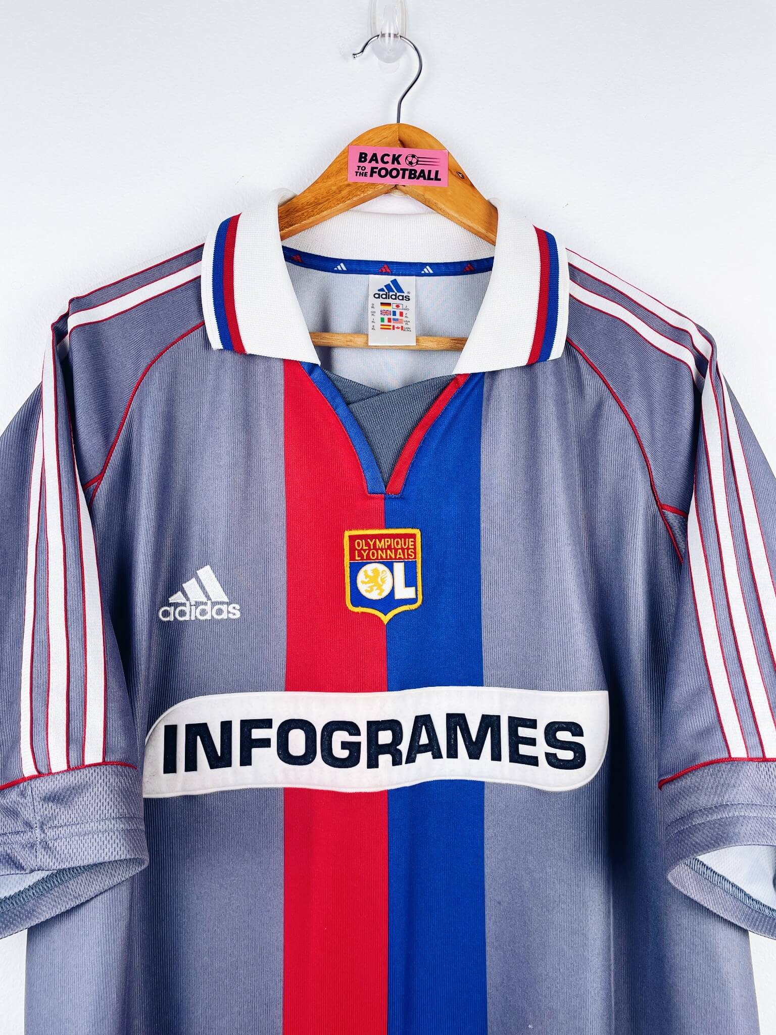 maillot vintage extérieur OL 2000/2001