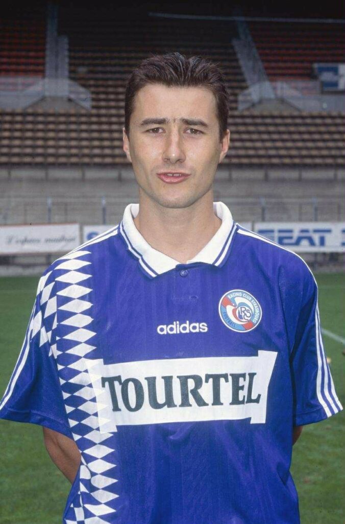 maillot vintage domicile RC Strasbourg 1994/1995 Tourtel