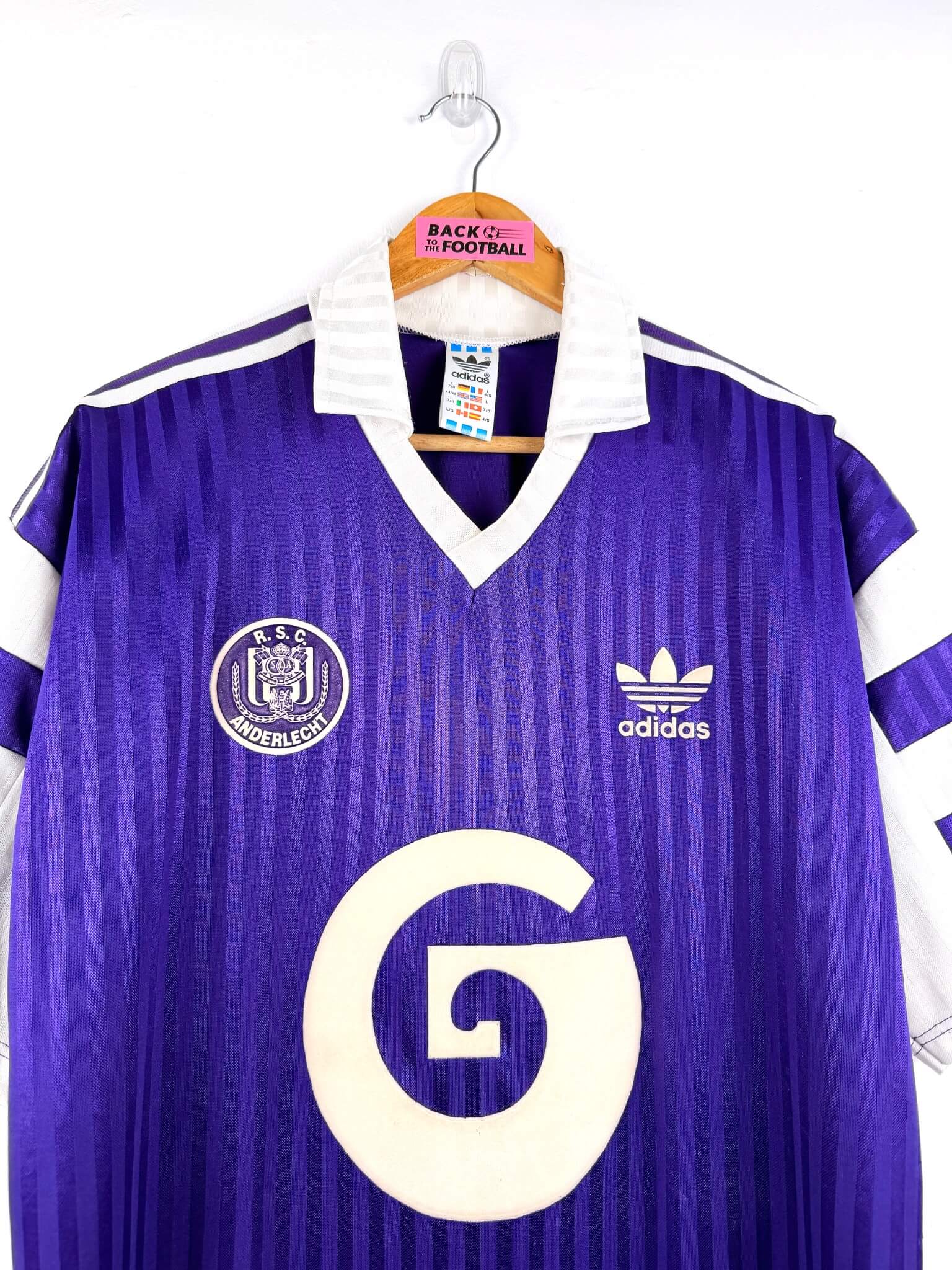 maillot vintage domicile Anderlecht 1990/1992