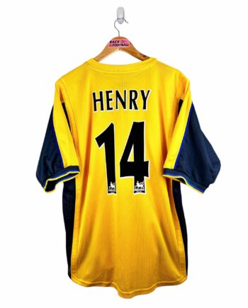 maillot vintage extérieur Arsenal 1999/2001 floqué Henry #14