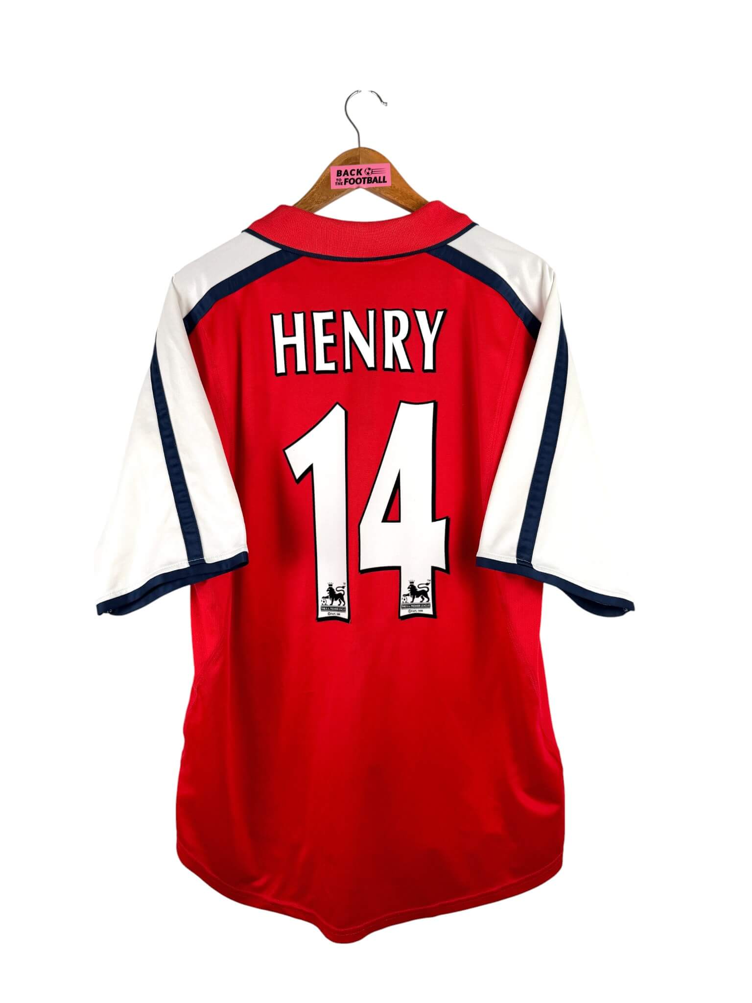 maillot vintage domicile Arsenal 2000/2002 floqué Henry #14