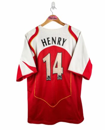 maillot vintage domicile Arsenal 2004/2005 floqué Henry #14