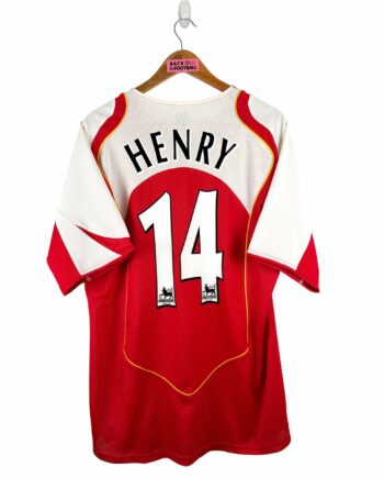 maillot vintage domicile Arsenal 2004/2005 floqué Henry #14