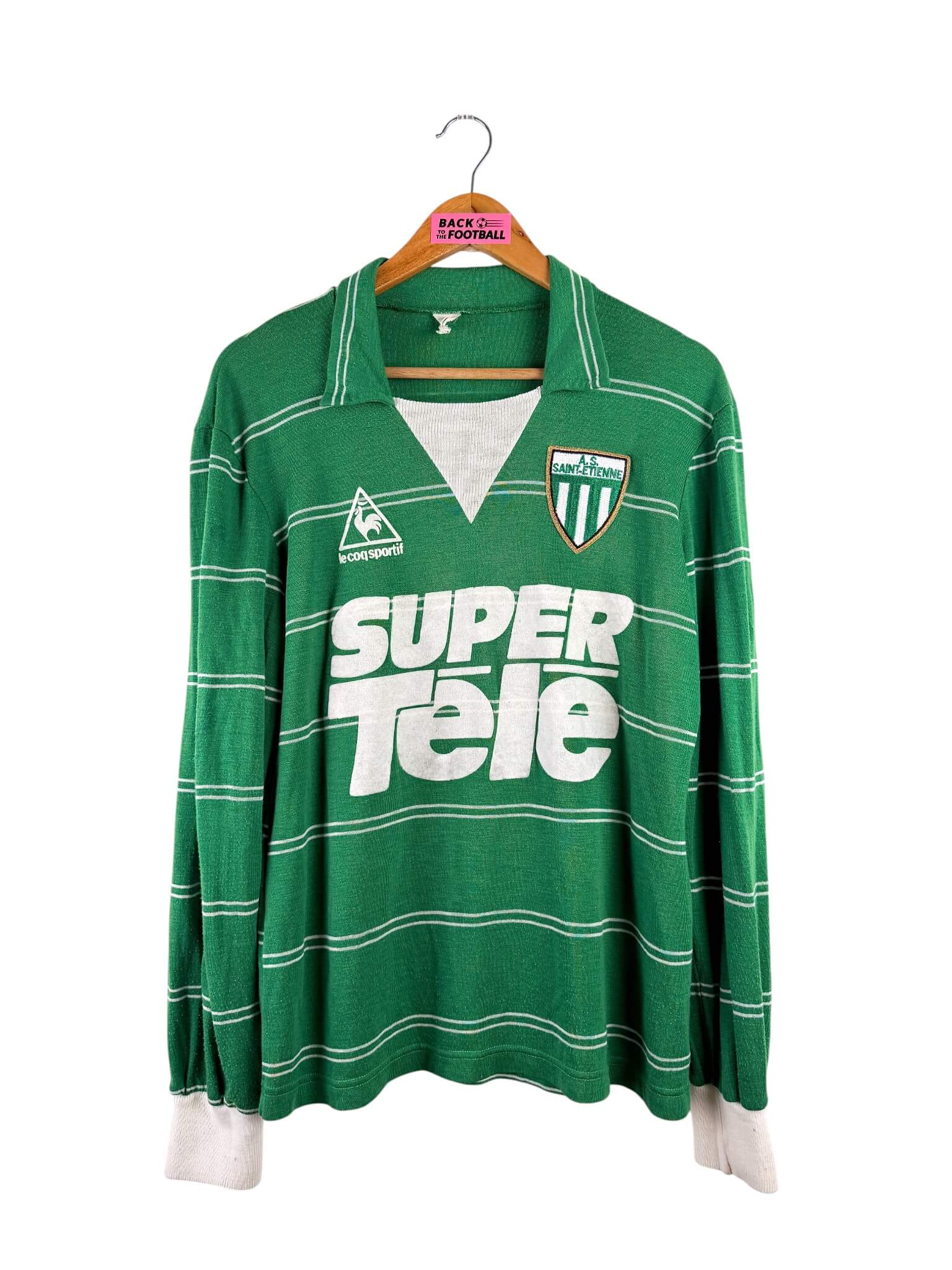 maillot vintage domicile AS Saint-Etienne 1980/1981 manches longues