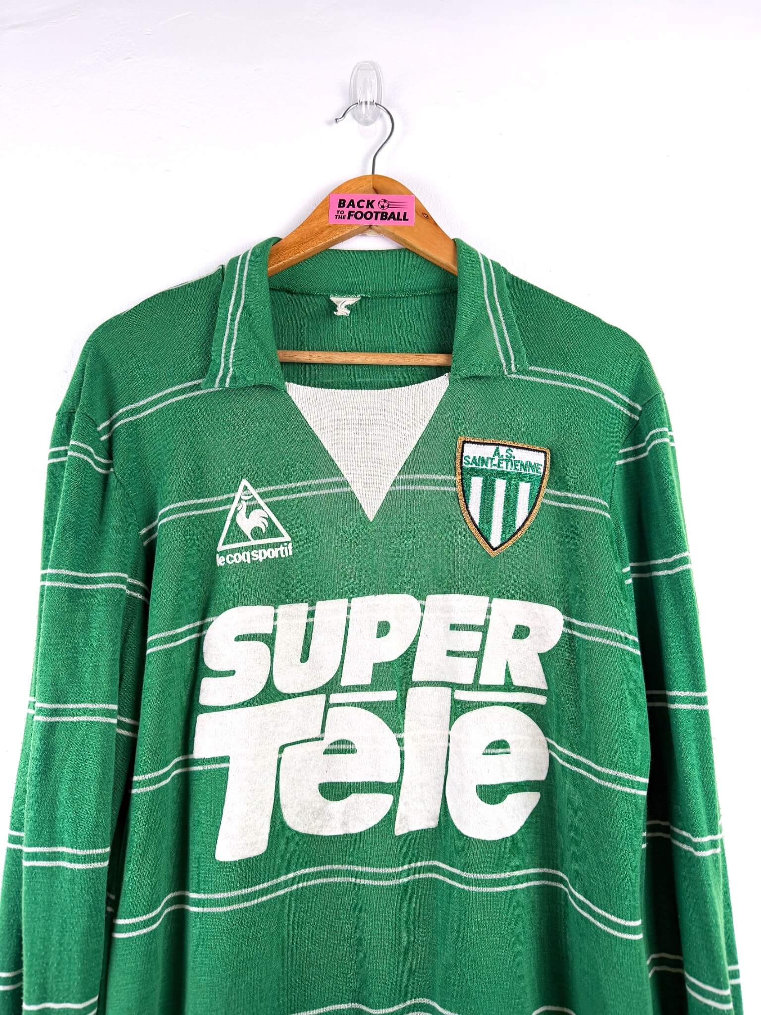 maillot vintage domicile AS Saint-Etienne 1980/1981 manches longues