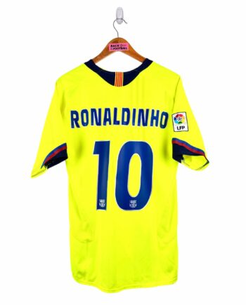maillot vintage extérieur Barcelone 2005/2006 floqué Ronaldinho #10