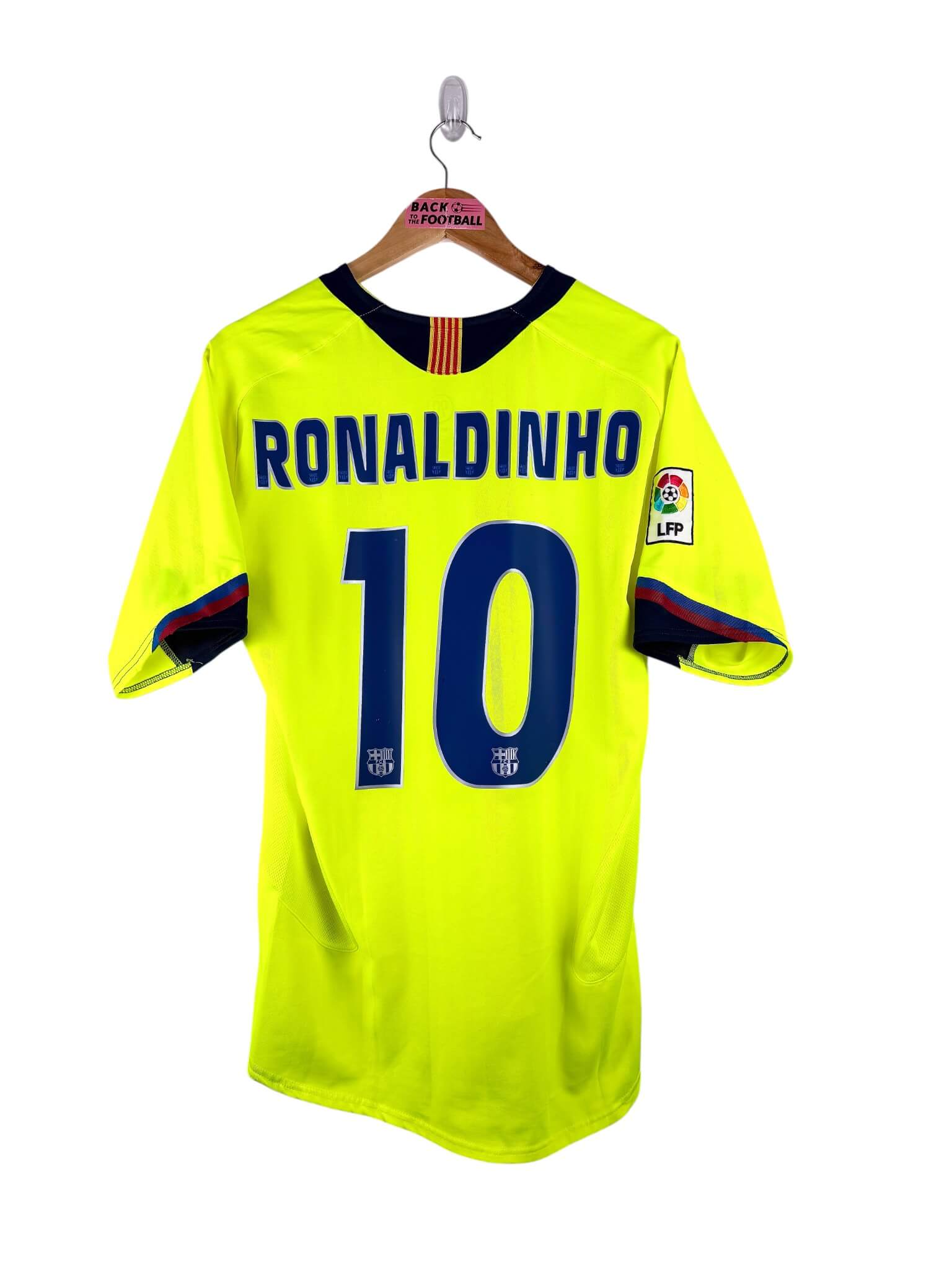maillot vintage extérieur Barcelone 2005/2006 floqué Ronaldinho #10