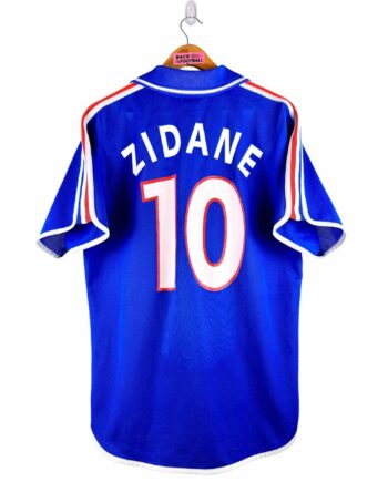 maillot vintage domicile équipe de France 2000 floqué Zidane #10