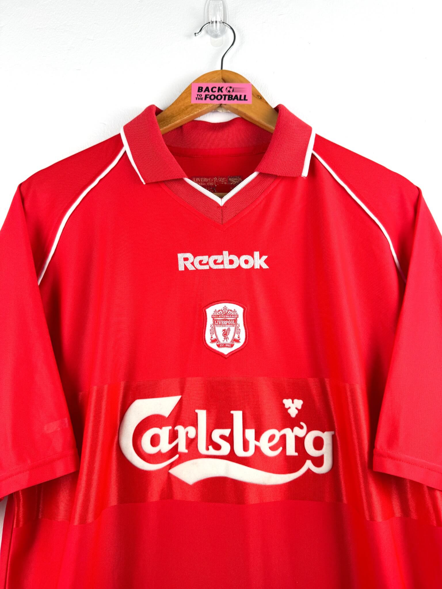 maillot vintage domicile Liverpool 2000/2002 floqué Gerrard #17