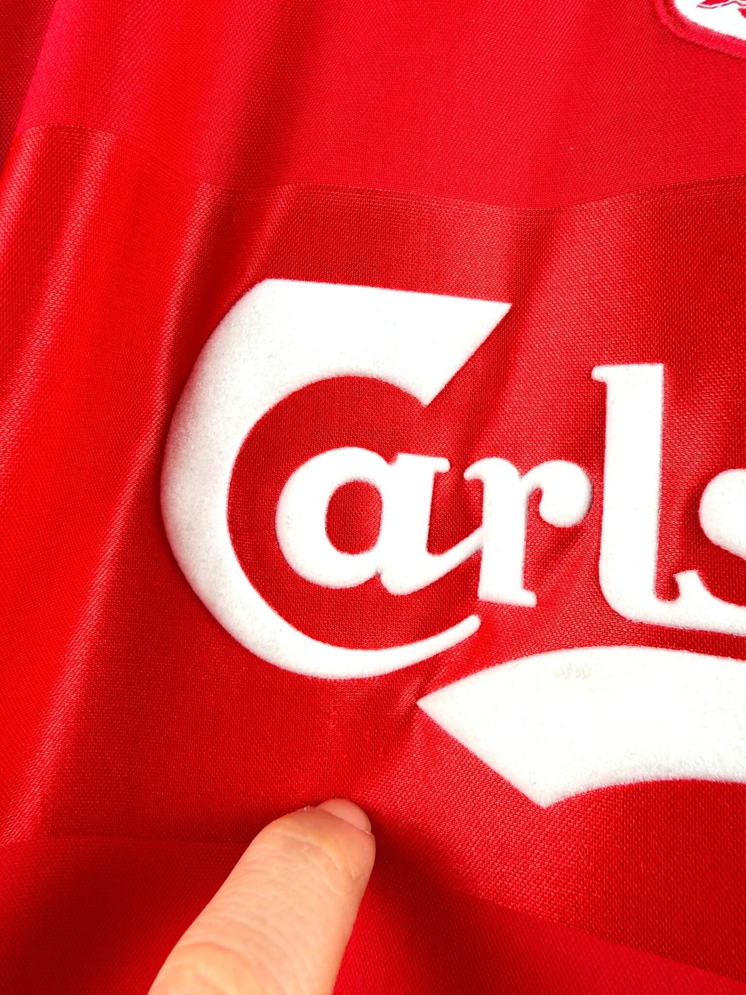 maillot vintage domicile Liverpool 2000/2002 floqué Gerrard #17