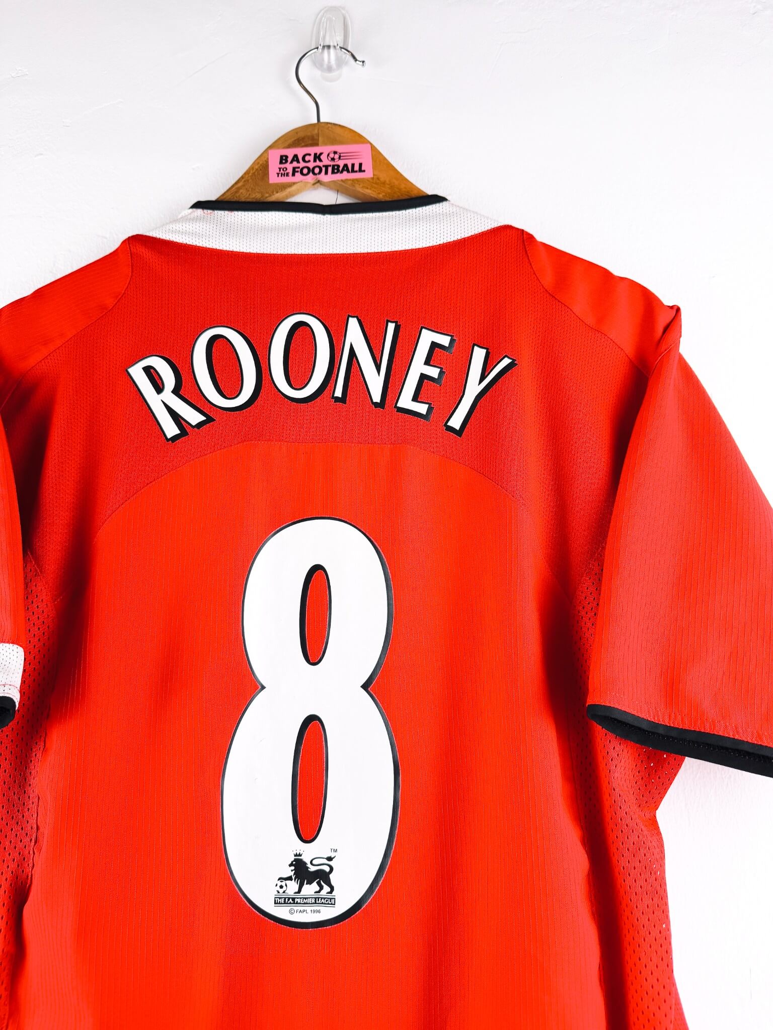 maillot vintage domicile Manchester United 2004/2006 floqué Rooney #8