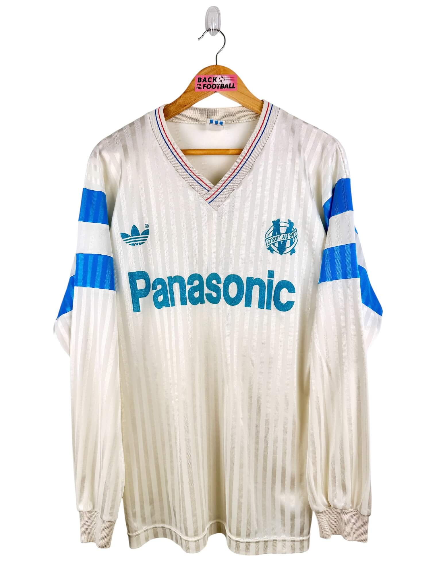 maillot vintage domicile OM 1989/1991 manches longues