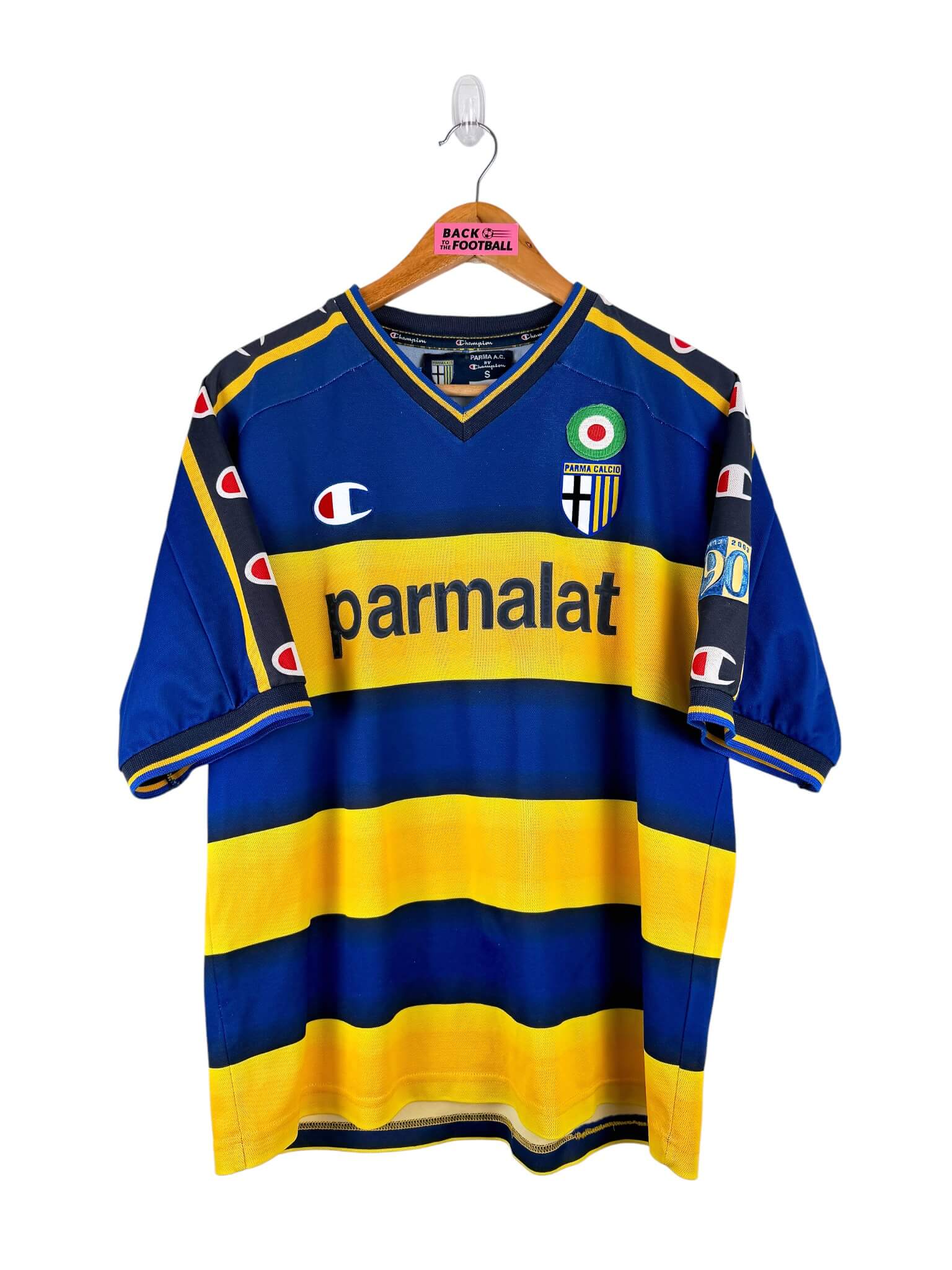 maillot vintage domicile Parme 2002/2003 floqué Nakata #10