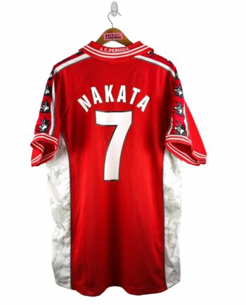 maillot vintage domicile Perugia 1999/2000 floqué Nakata #7