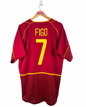 maillot vintage domicile Portugal 2002 floqué Figo #7