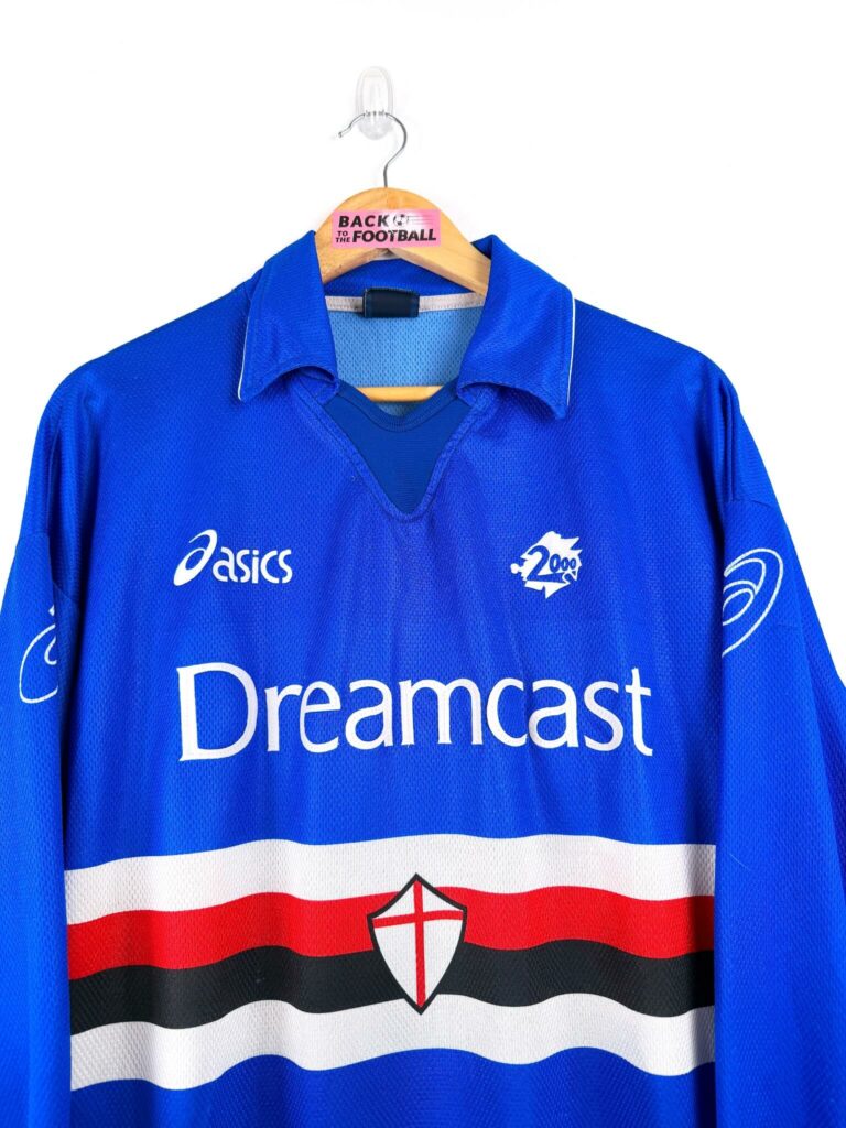 maillot vintage domicile Sampdoria 1999/2000 manches longues