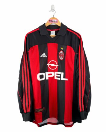 maillot vintage domicile AC Milan 2000/2002 manches longues