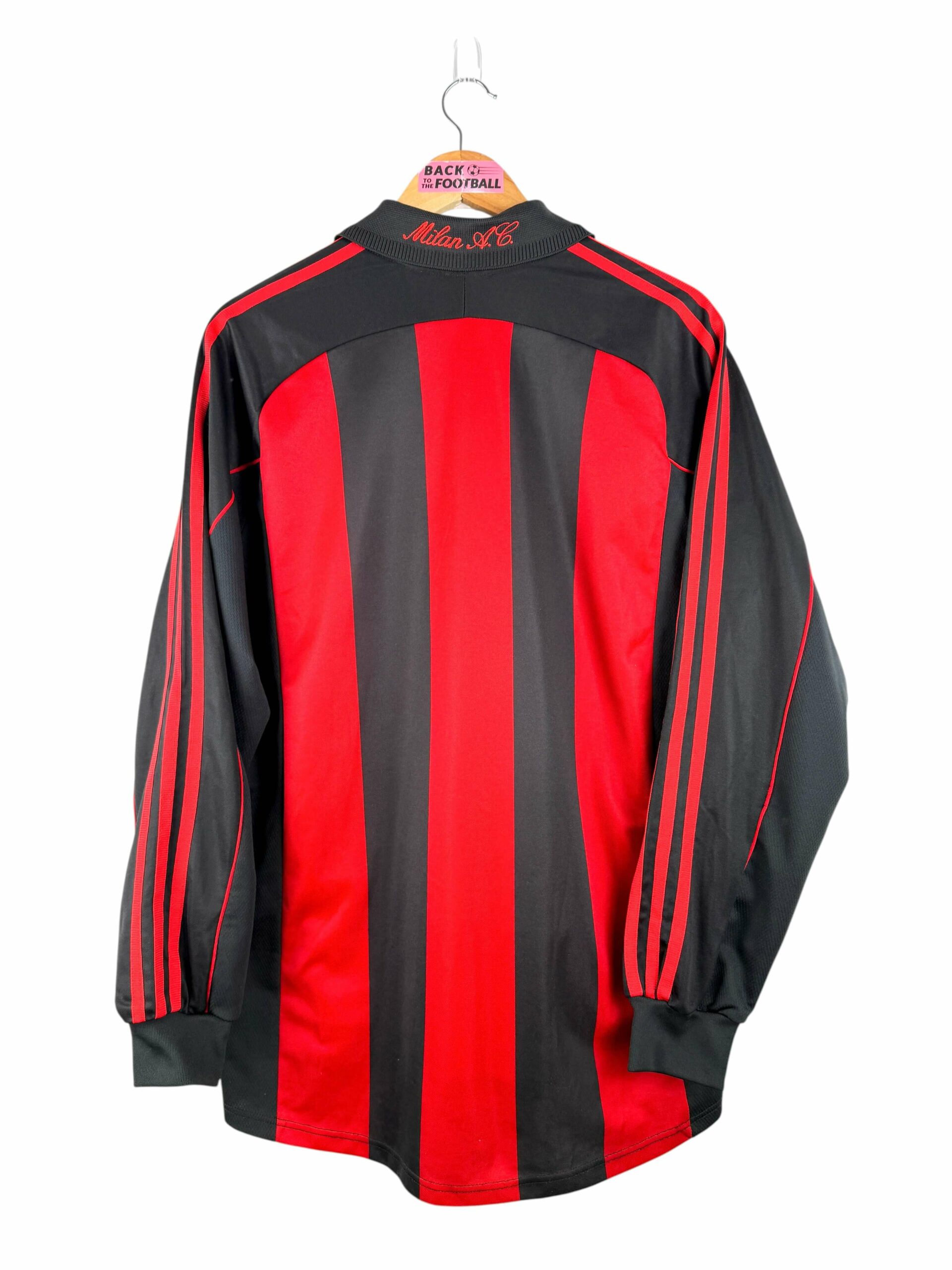 maillot vintage domicile AC Milan 2000/2002 manches longues
