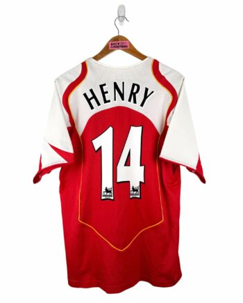 maillot vintage domicile Arsenal 2004/2005 floqué Henry #14