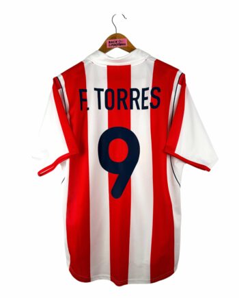 maillot vintage domicile Atlético Madrid 2001/2002 floqué F. Torres #9