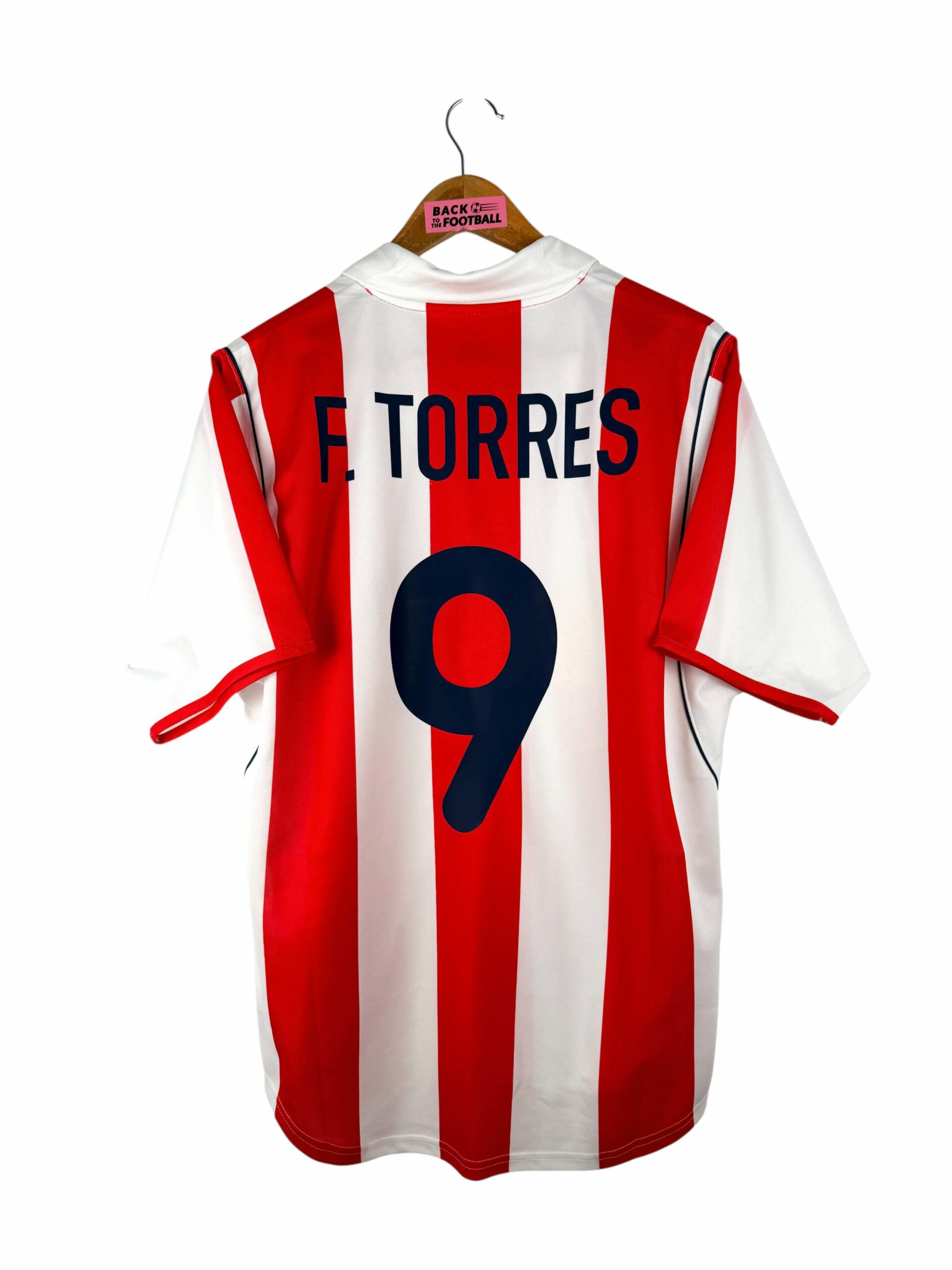 maillot vintage domicile Atlético Madrid 2001/2002 floqué F. Torres #9