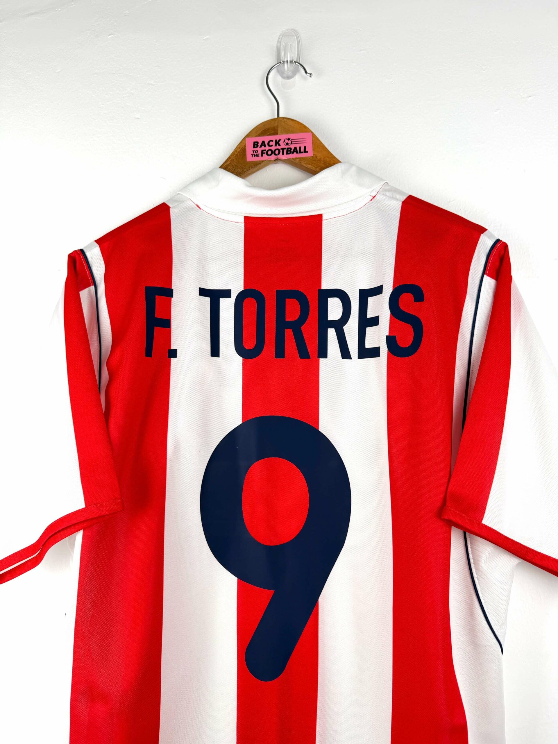 maillot vintage domicile Atlético Madrid 2001/2002 floqué F. Torres #9