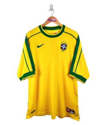 maillot vintage domicile Brésil 1998