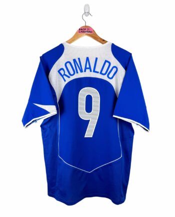 maillot vintage extérieur Brésil 2004 floqué Ronaldo #9