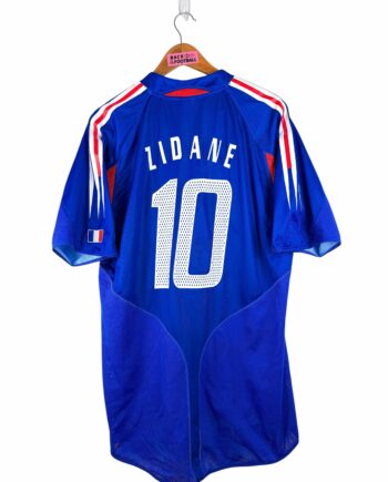 maillot vintage domicile équipe de France 2004 floqué Zidane #10