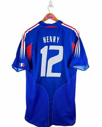 maillot vintage domicile équipe de France 2004 floqué Henry #12