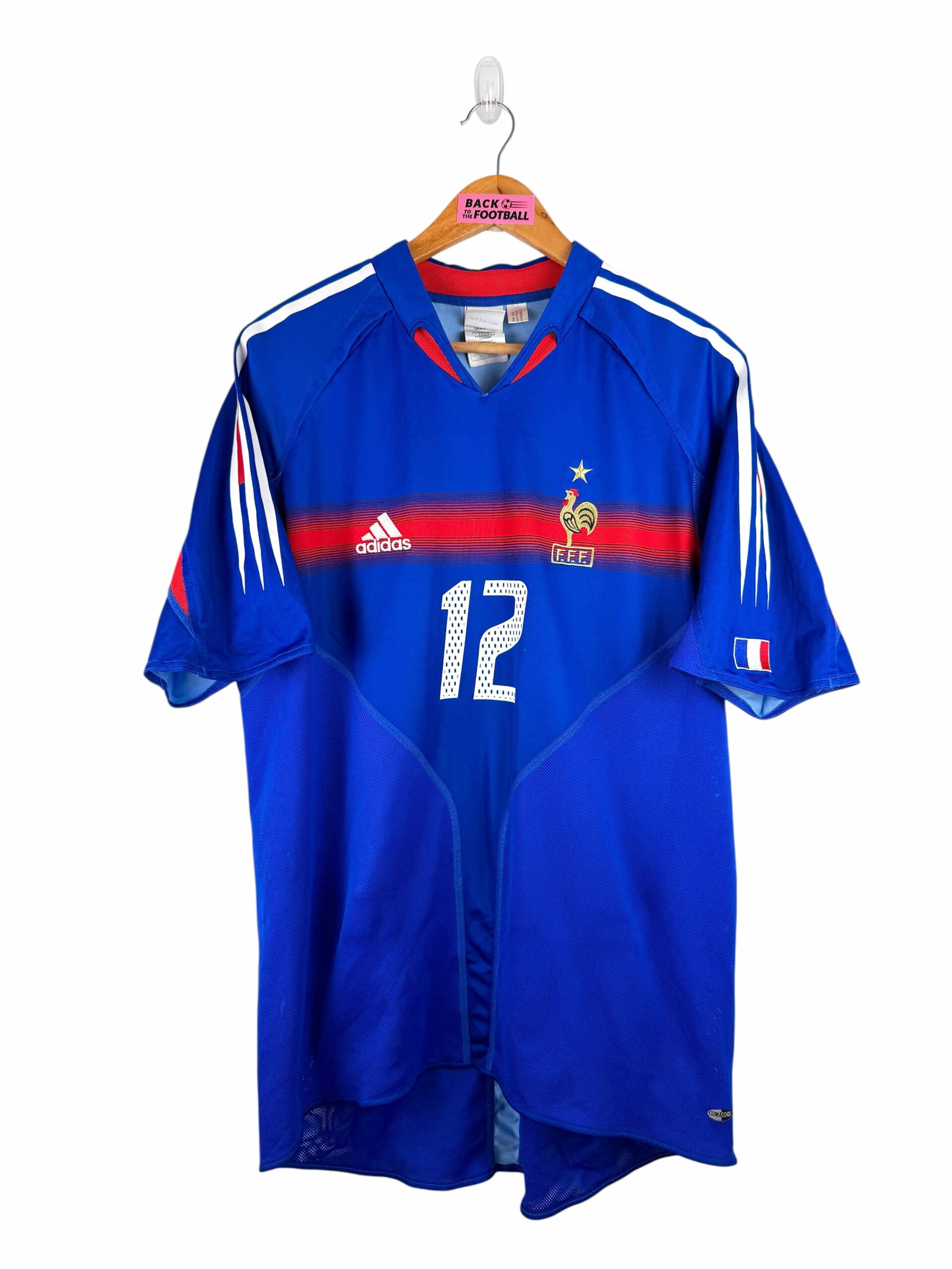 maillot vintage domicile équipe de France 2004 floqué Henry #12