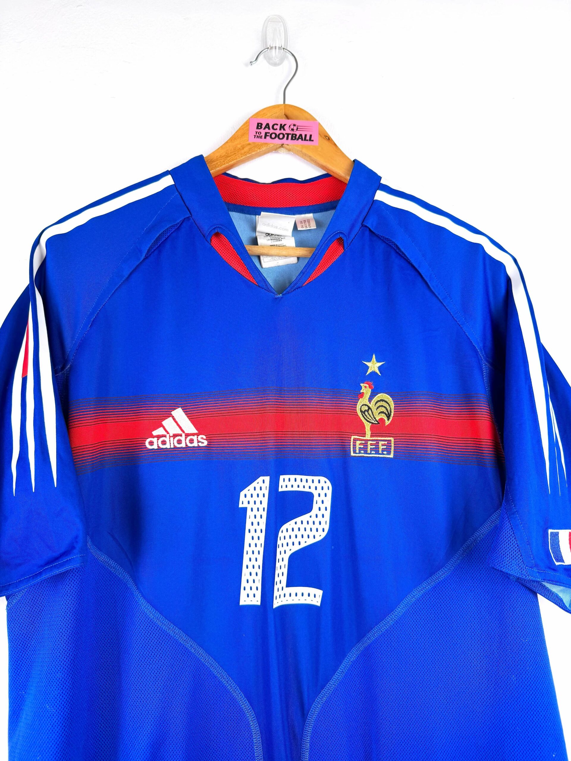 maillot vintage domicile équipe de France 2004 floqué Henry #12