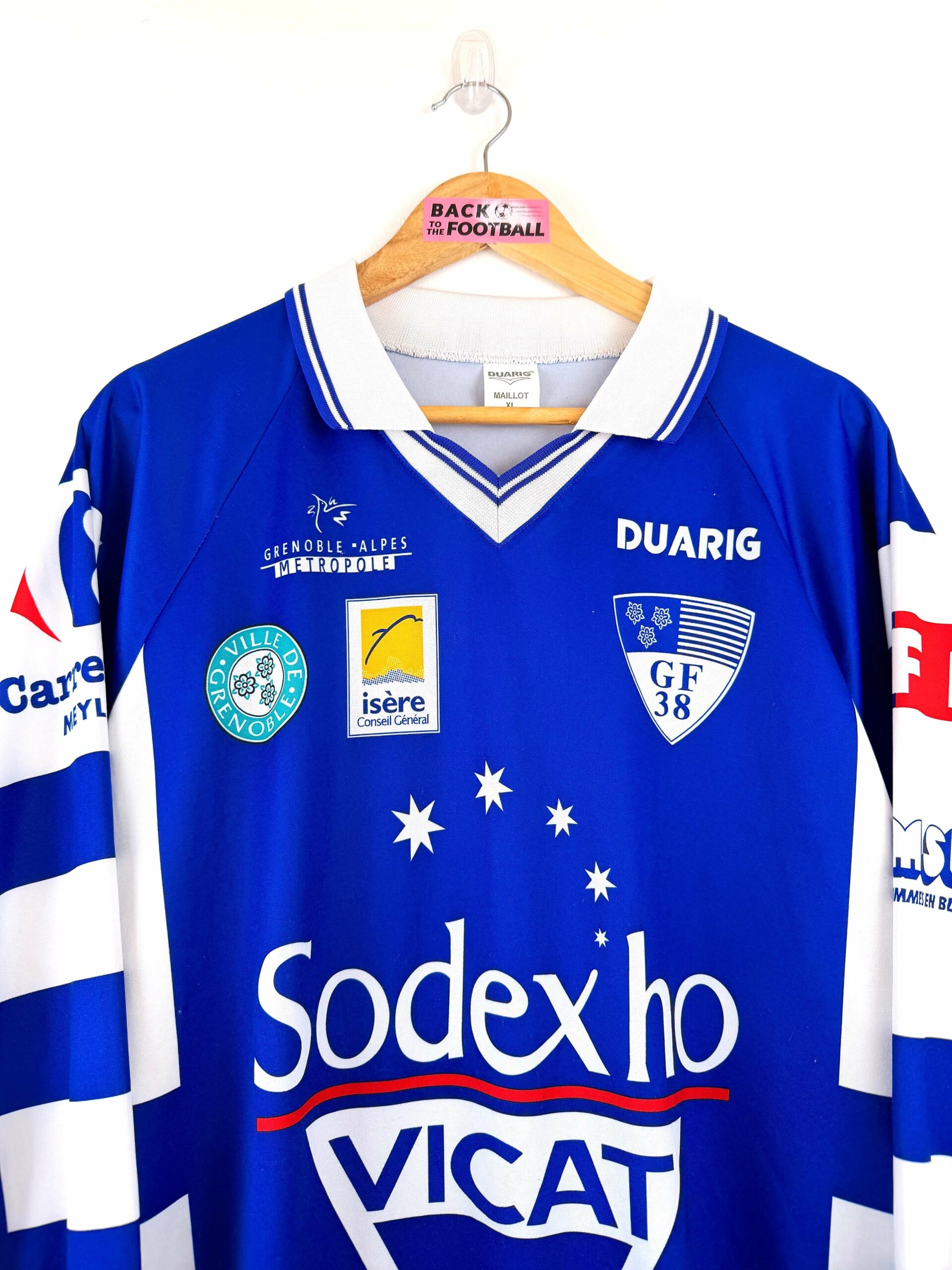 maillot vintage domicile Grenoble Foot 38 1999/2000 manches longues