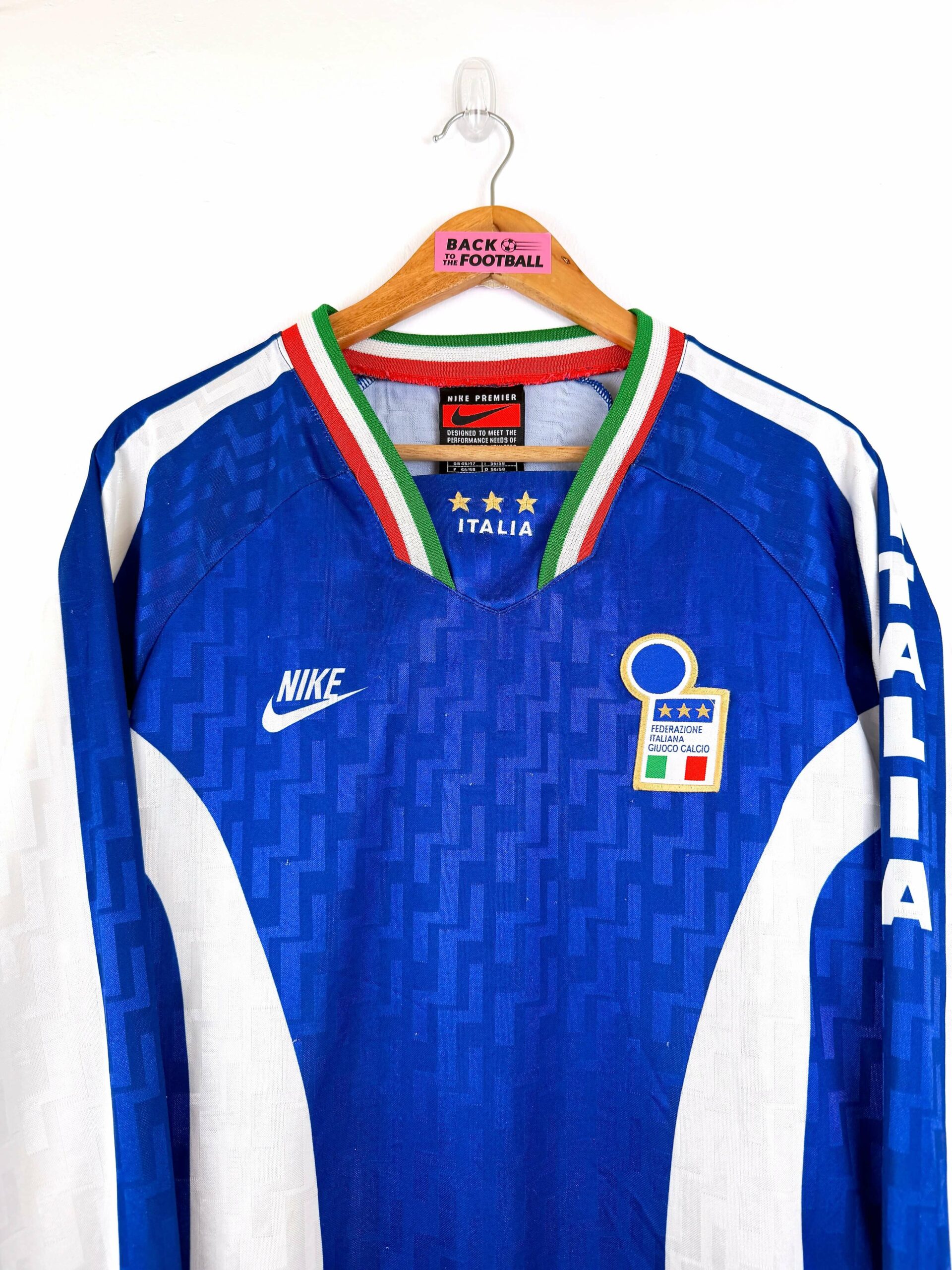 maillot vintage entrainement Italie 1996/1997 manches longues