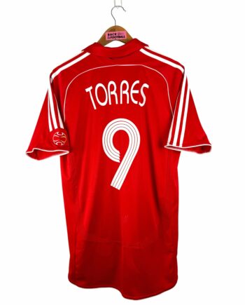 maillot vintage domicile Liverpool 2006/2008 floqué Torres #9