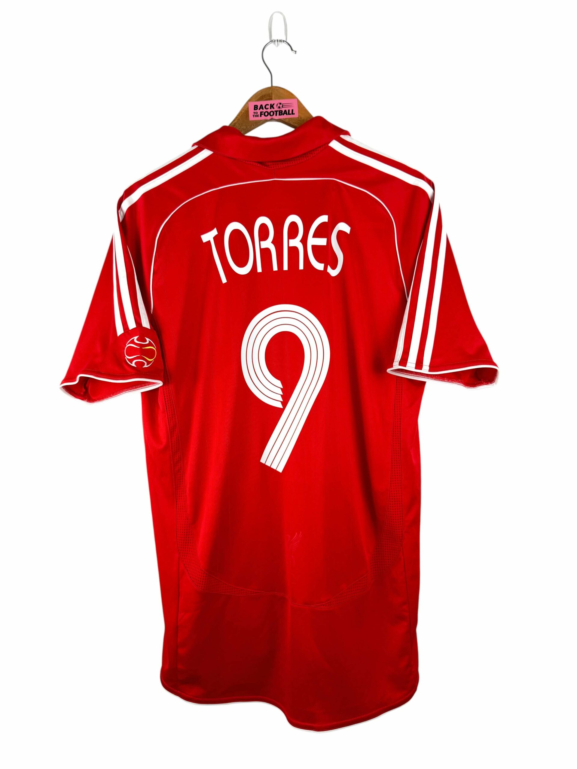 maillot vintage domicile Liverpool 2006/2008 floqué Torres #9